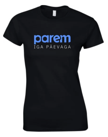 PARE T-särk, must
